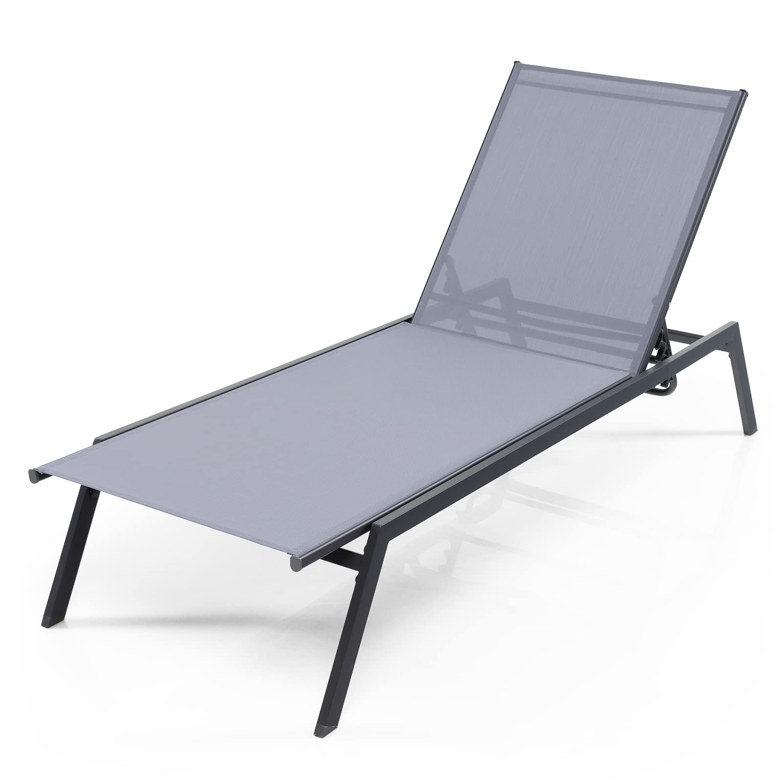 Tangkula Chaise longue de jardin réglable